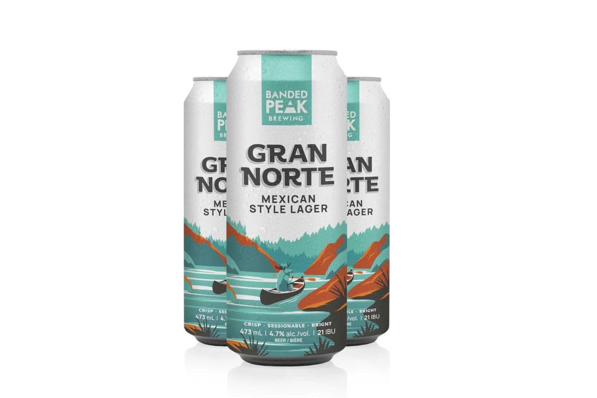 Banded Peak Gran Norte Mexican Style Lager (4 Cans) (4 x 473ml)