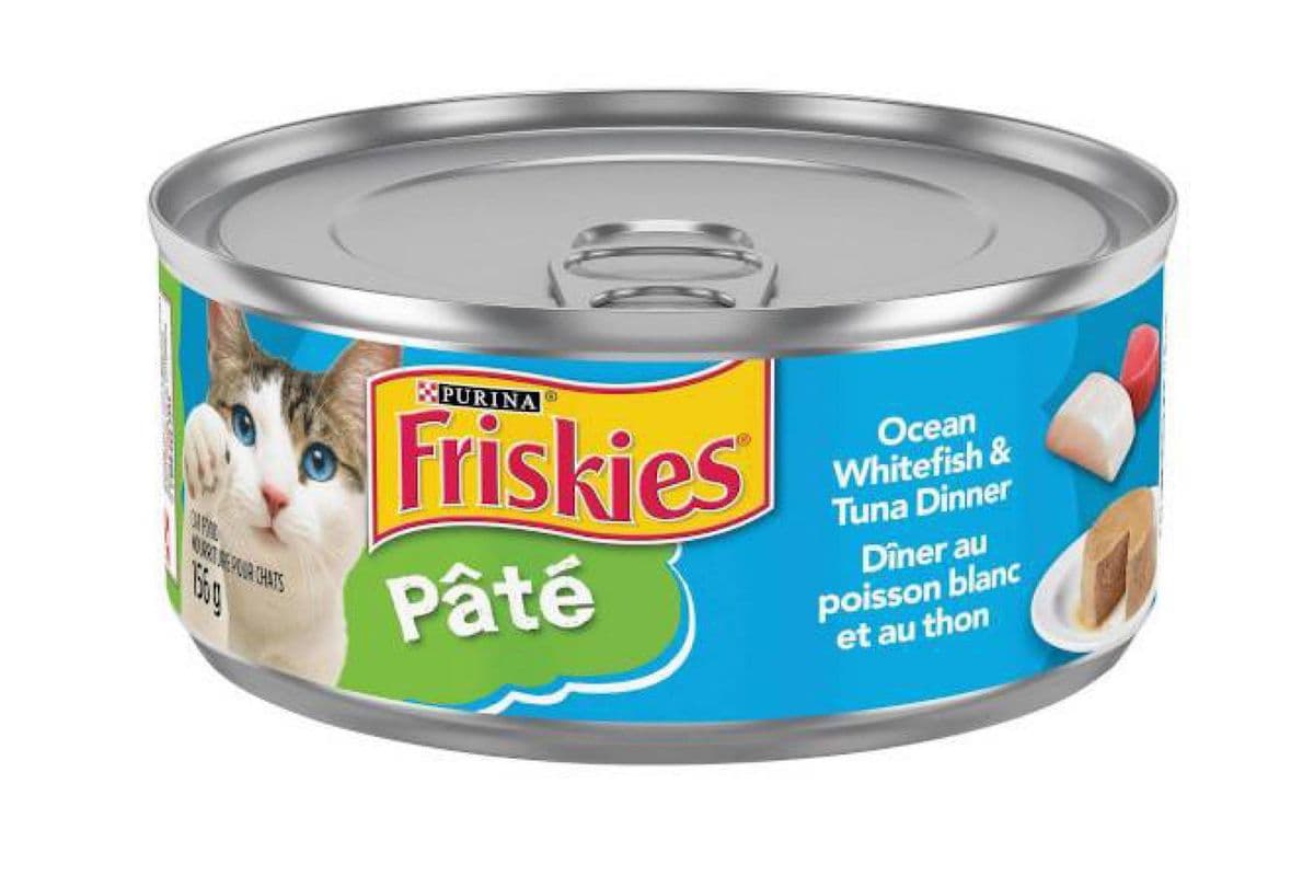 Friskies - Pâté, Diner au Poisson Blanc et au Thon / Wet, Ocean WhiteFish & Tuna Dinner (156 g)