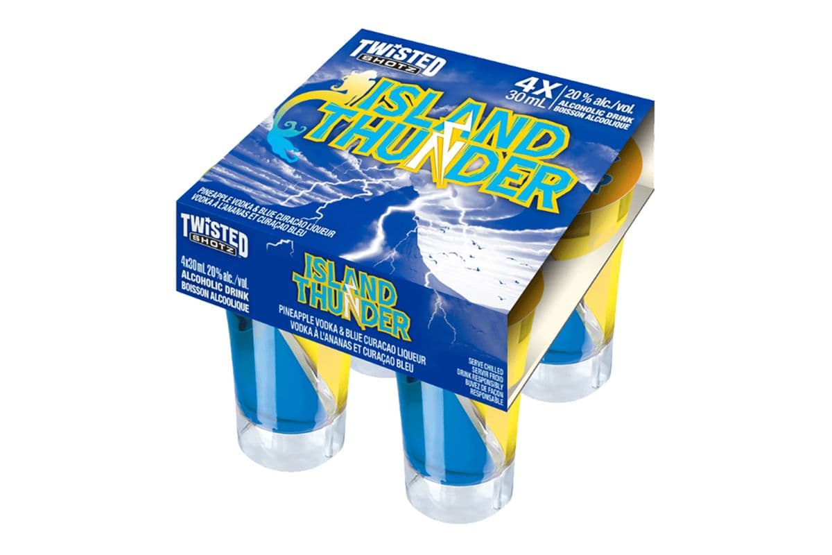 Twisted Shotz Island Thunder 4*30ML (1 x 4*30ML)