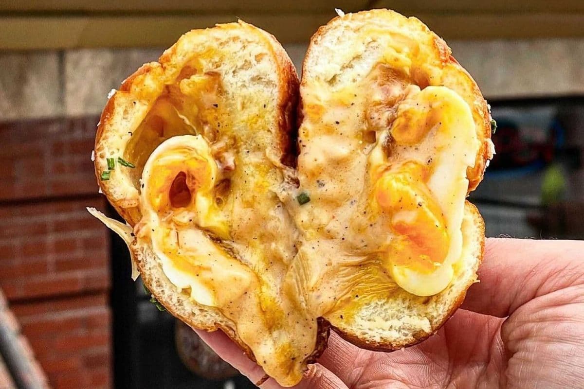 Bacon & Cheese Egg Doughnut
