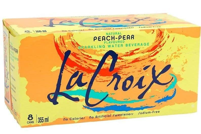 LA CROIX SPARKLING WATER PEACH PEAR 8X355ML
