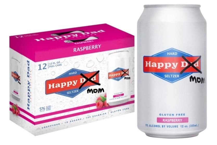 Happy Mom Hard Seltzer Raspberry (12 x 355 ml)