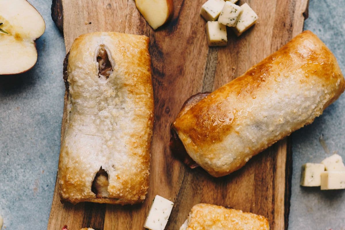 Apple Cheese Strudel