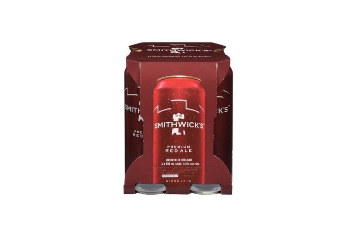 Smithwicks Premium Red Ale, Ireland (4 Cans) (4 x 473ML)