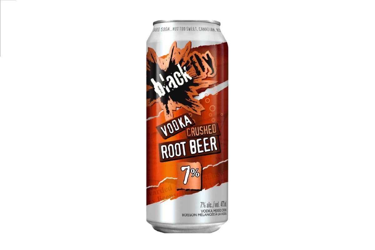Black Fly Vodka Crushed Root Beer Single Can (1 x 473ml)
