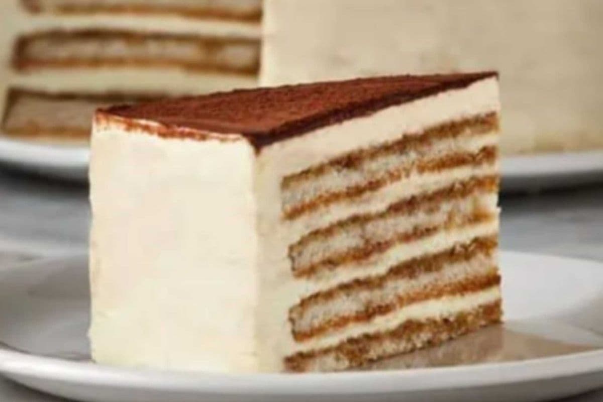 Gâteau tiramisu mascarpone / Slice of Tiramisu Mascarpone Cake