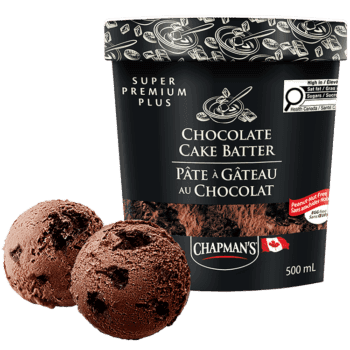 Chapman's Super Premium Créme Glacée Pâte à gâteau au chocolat 500ml/ Chapman's Super Premium Ice Cream Choclate Cake Batter 500ml