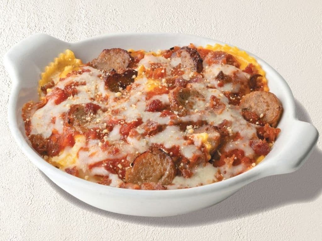 Three Meat Baked Ravioli