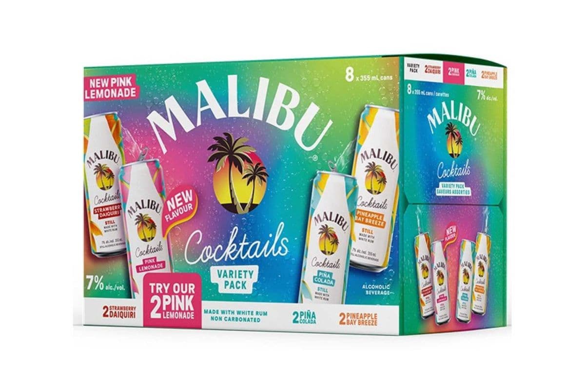 MALIBU COCKTAILS VARIETY (8 PACK) (8 x 355ML CAN )
