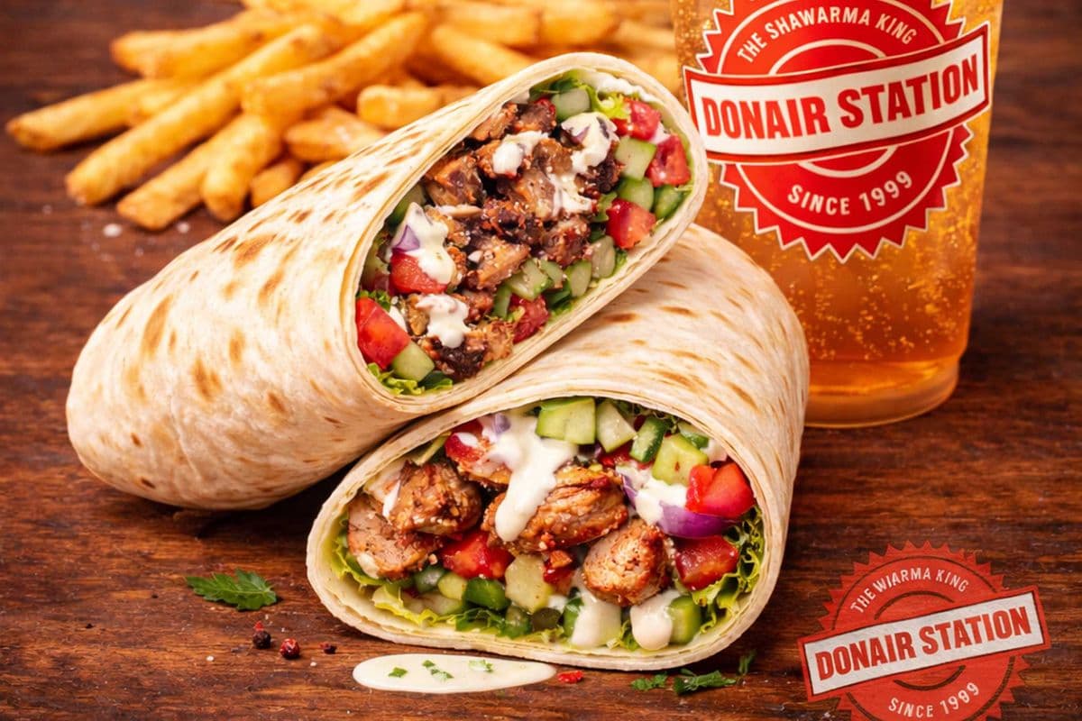 Jumbo Chicken Souvlaki wrap Combo