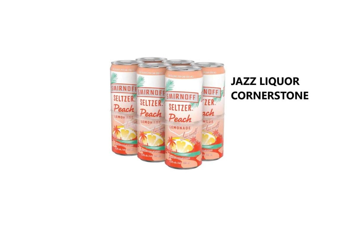SMIRNOFF SELTZER PEACH LEMONADE CANS (1 x 6×355ML)