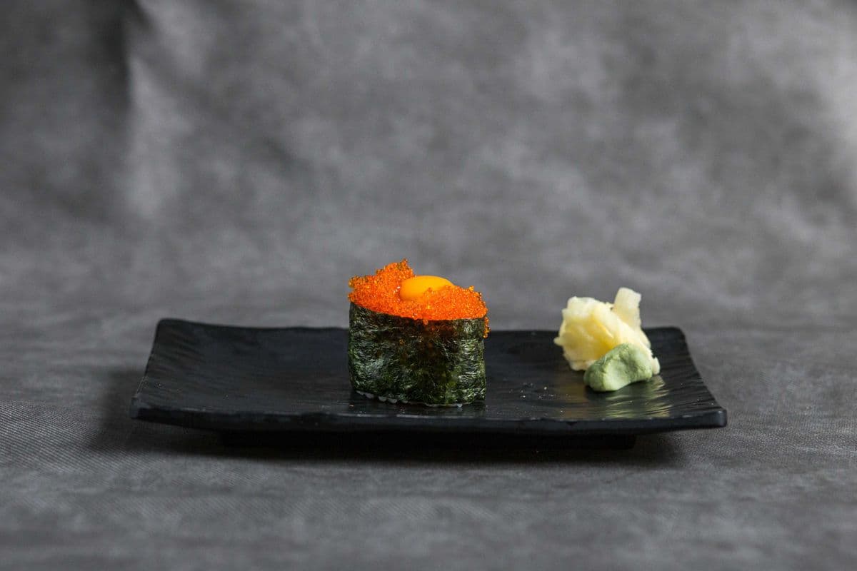 Tobiko and Quail Egg (1 pc)