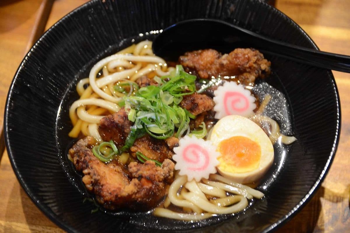 Udon Noodle Soup with Chicken Karaage