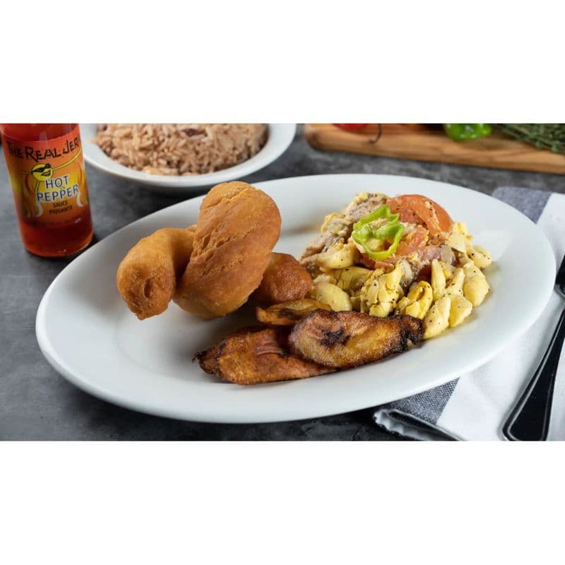 Ackee and Cod Fish Dinner