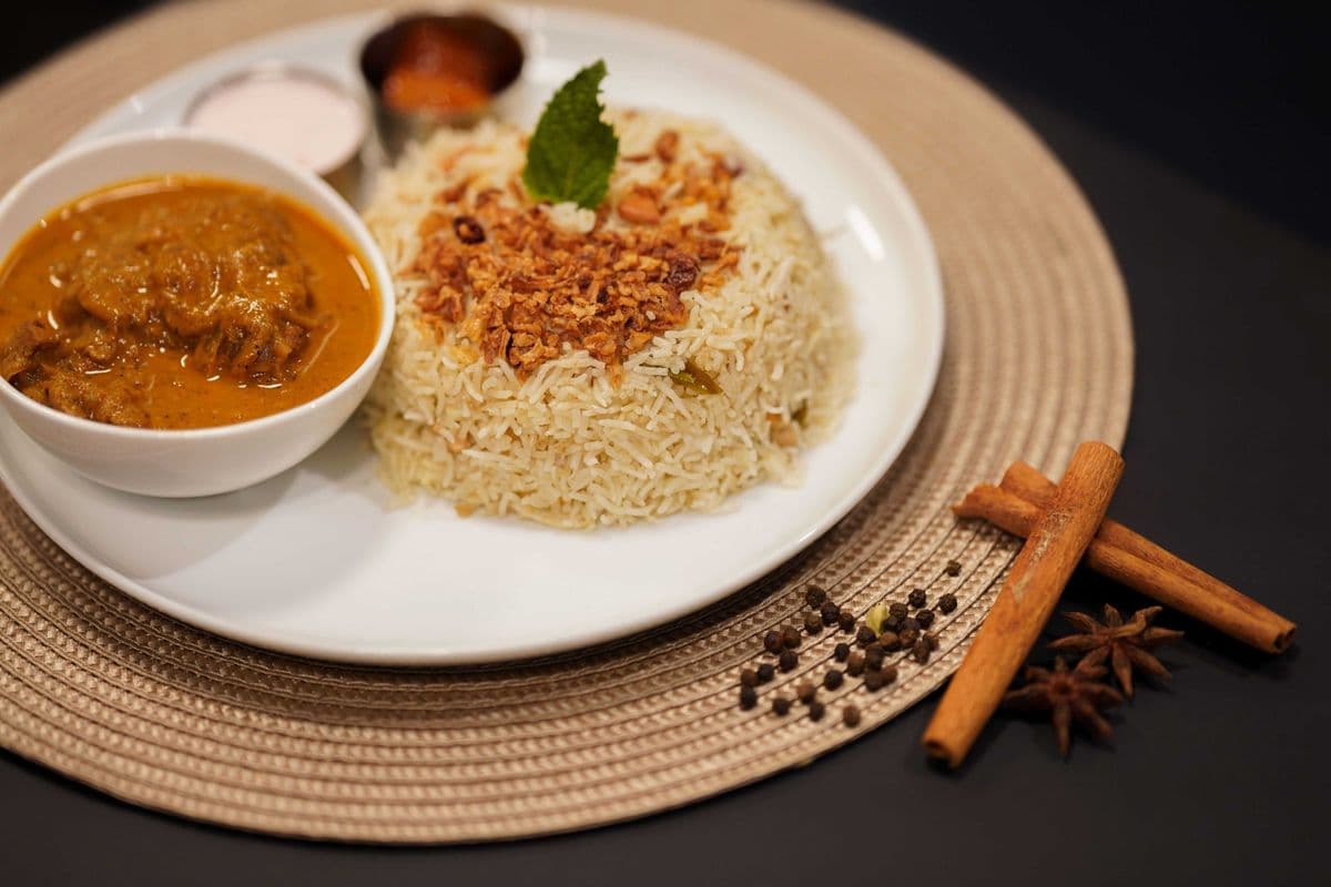 Chicken Curry and Ghee Rice