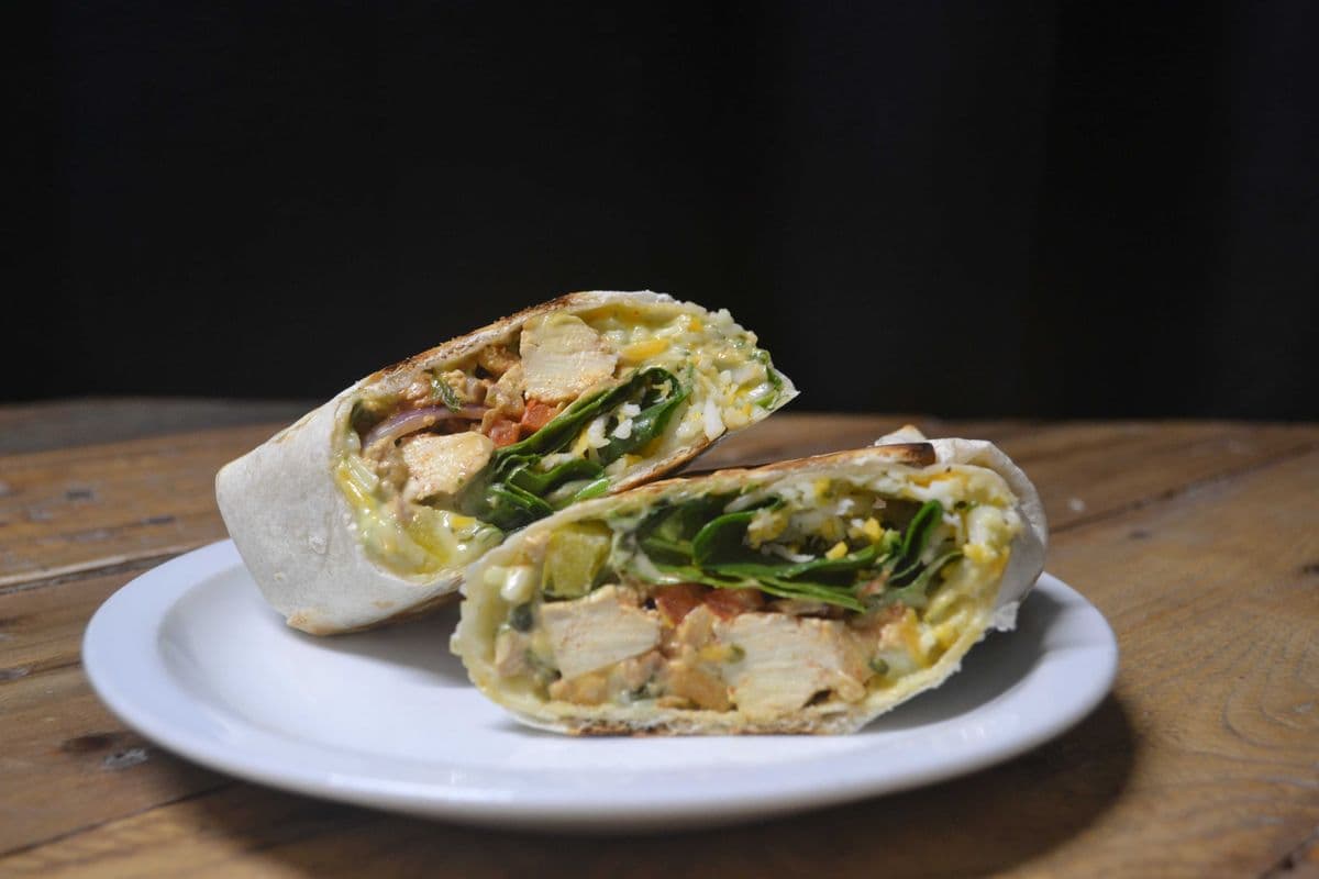 Les’s Breakfast Wrap (oven-grilled) (10”)