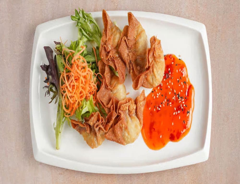 E4. Wonton frit (6mcx) / E4. Fried wontons (6 pieces)