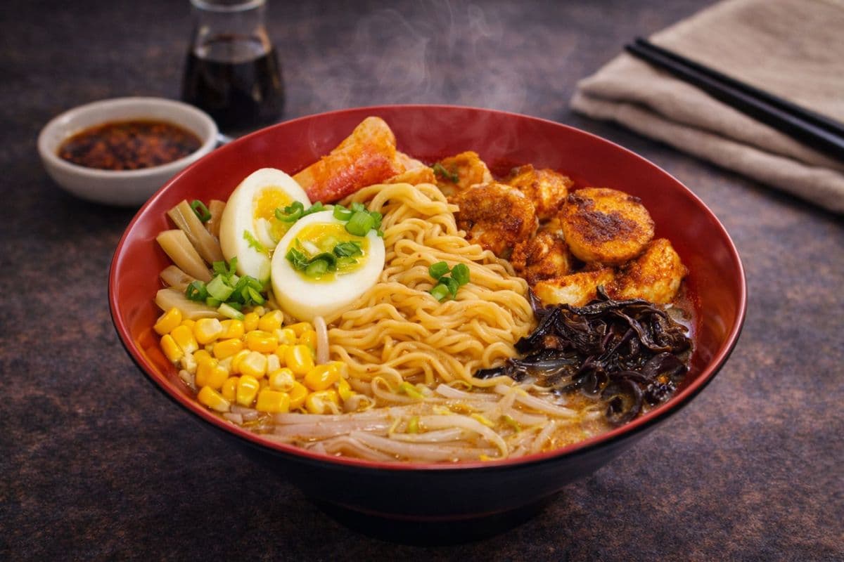 Seafood Laksa Ramen (Spicy)