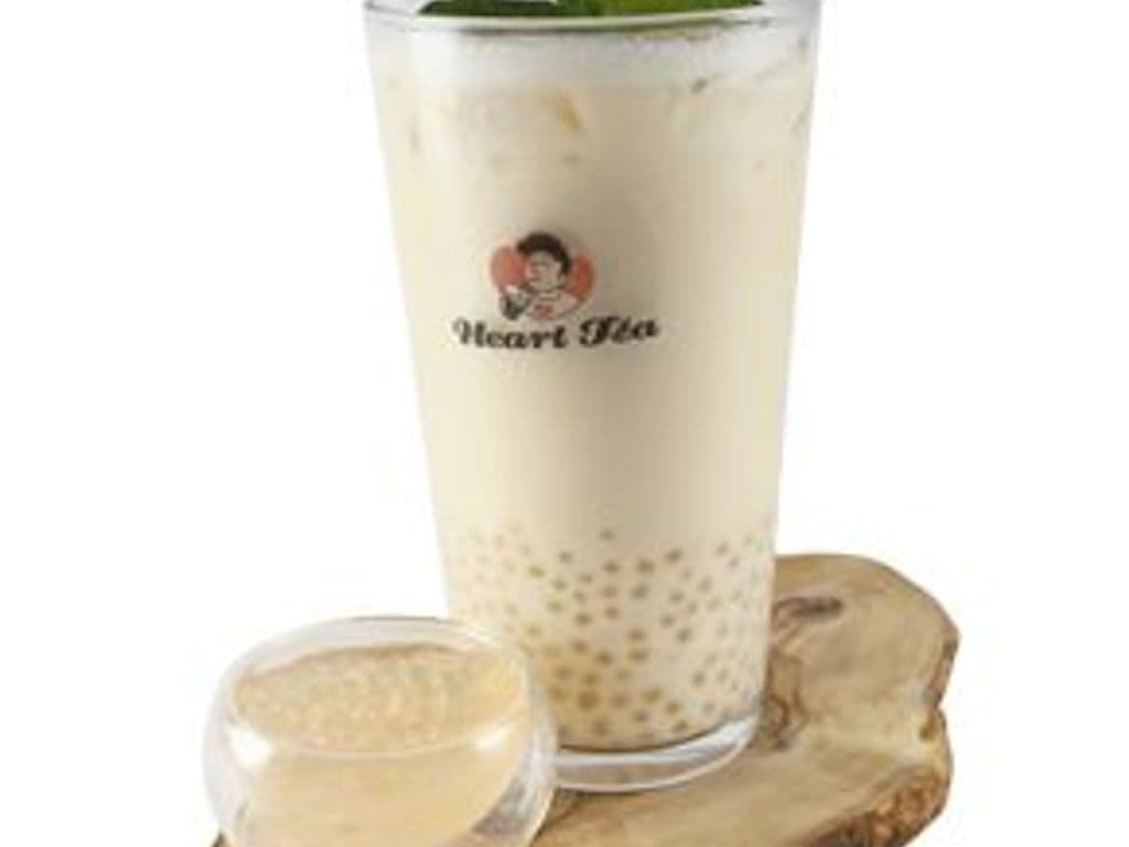 B03. Jasmine Milk Tea with Sago (Smal) 茉香西米奶绿