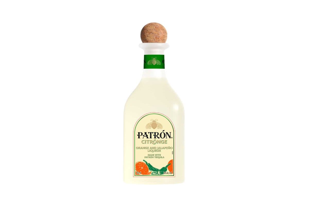 Patron Citrónge Flavored Tequila, Orange & Jalapeño Liqueur (750 ml) (1 x 750ml)