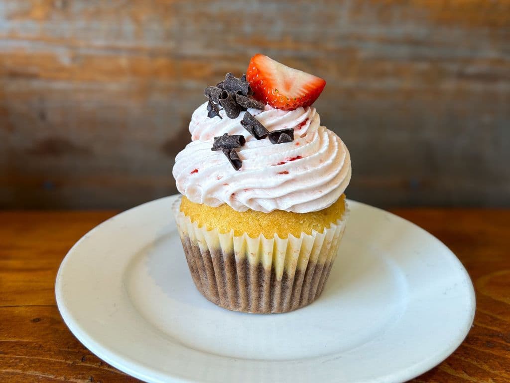 Neapolitan Cupcake