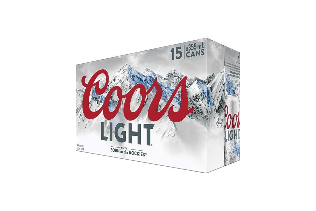 Coors Light 15 Pack Cans (15 x 355ml)