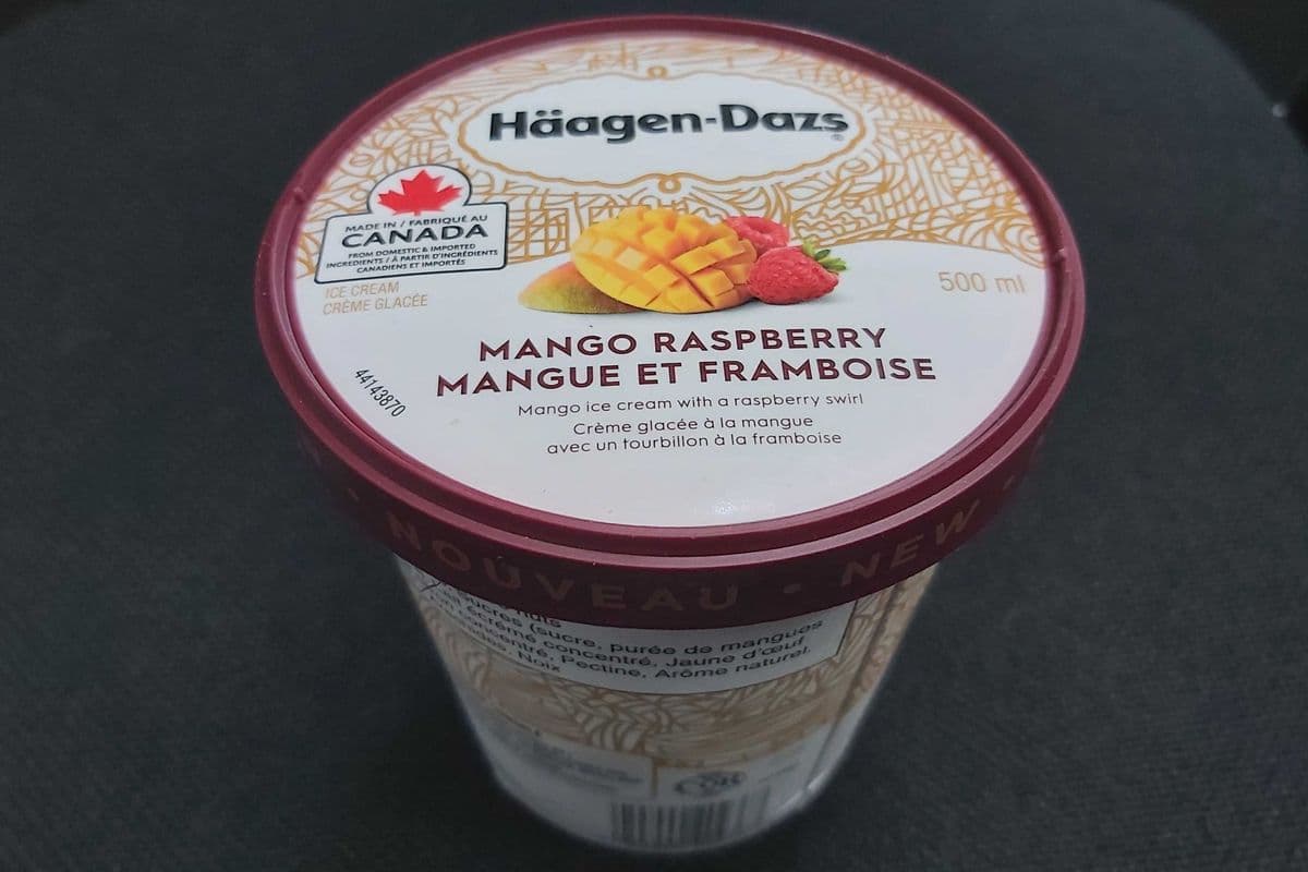 Nouveau! Häagen-Dazs Mangue et Framboise (500 mL) / Mango Rasberry (500 mL)
