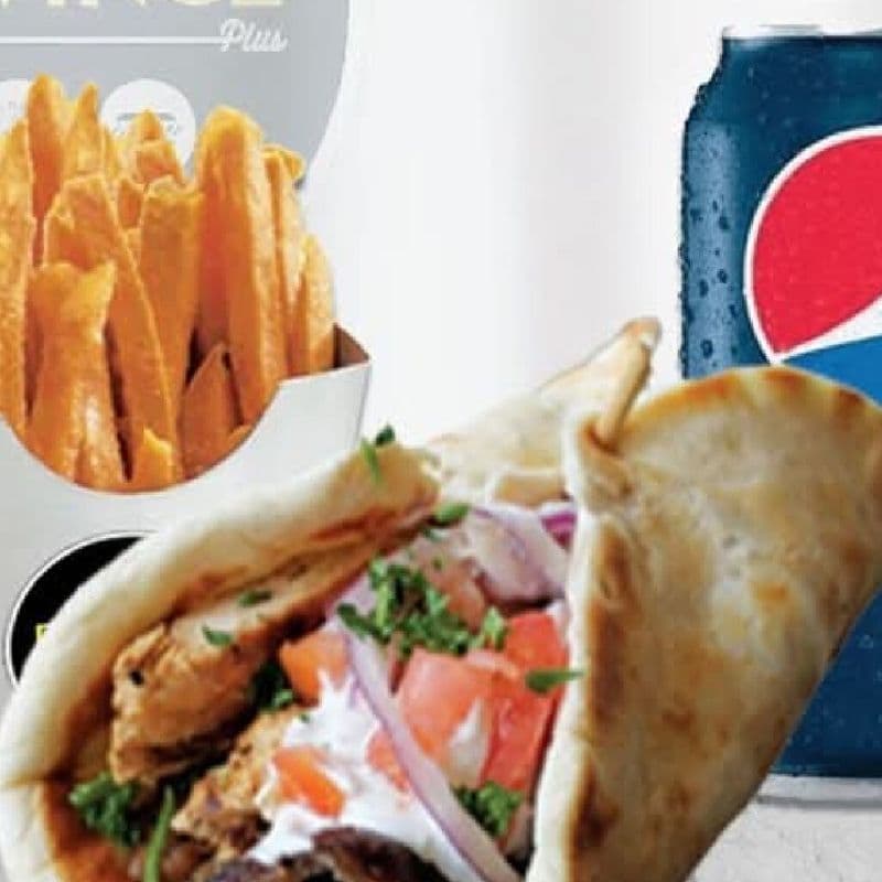 Trio pita porc effiloché