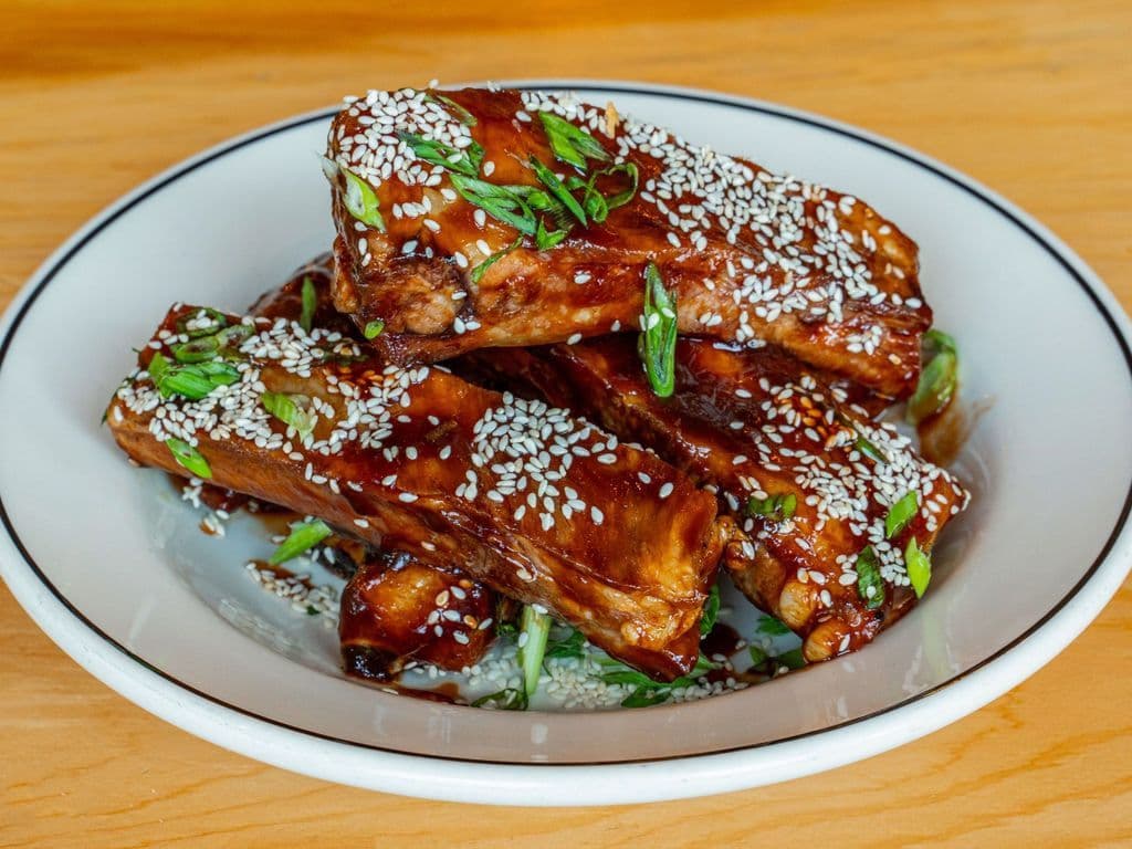 Honey garlic spare ribs