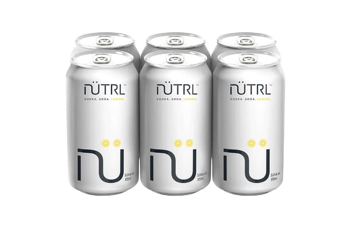 Nutrl Vodka Soda - Lemon (6 Pack) (6 x 355 ml Cans)