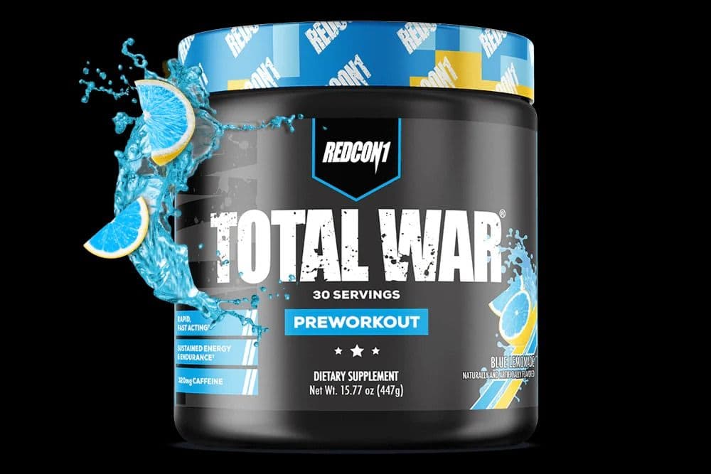Redcon1 Total War Pre Workout Blue Lemonade Powder Mix (447 g)