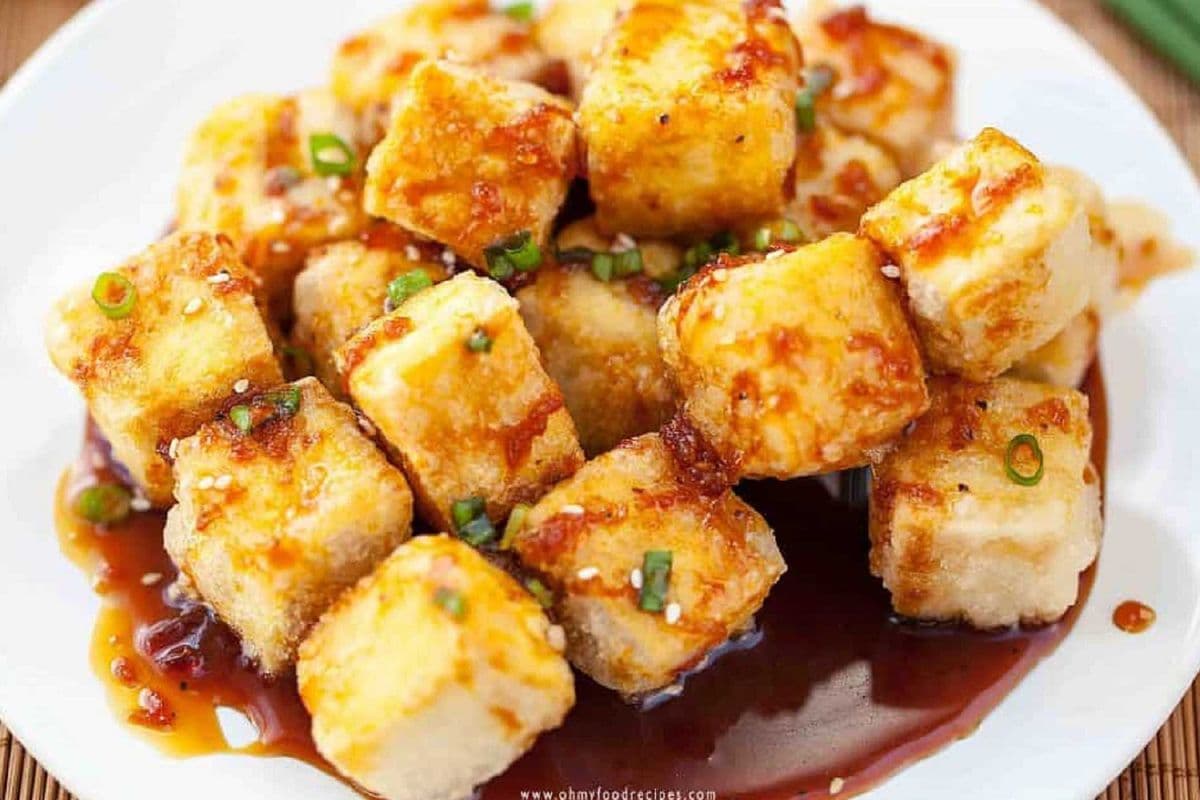 Teriyaki Deep Fried Tofu 照燒汁炸豆腐