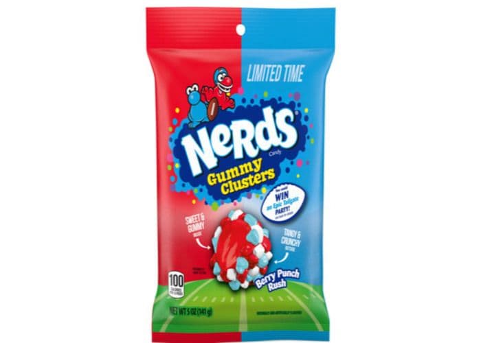 Nerd's Gummy Clusters Friandise Punch Baies Rush 141g/ Nerd's Gummy Clusters Berry Punch Rush 141g