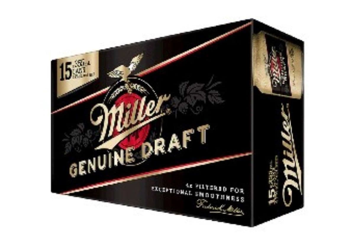 Miller Genuine Draft 15 x 355 ML Cans (1 x 355 ML)