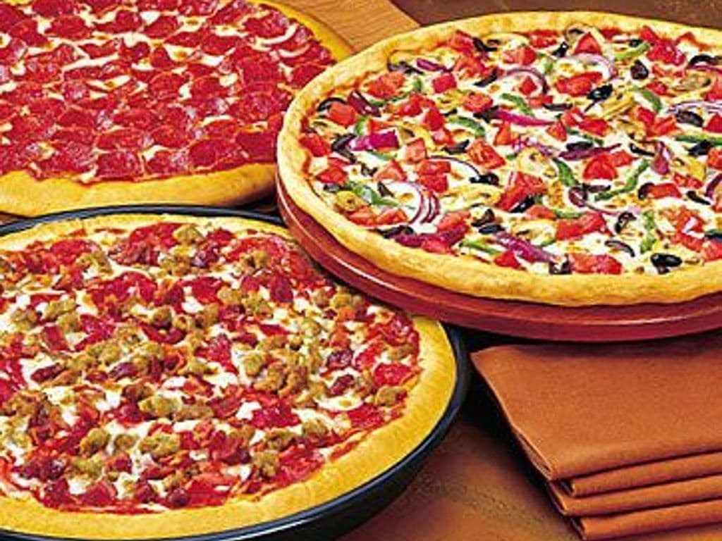 3 Medium Pizzas with 3 toppings each