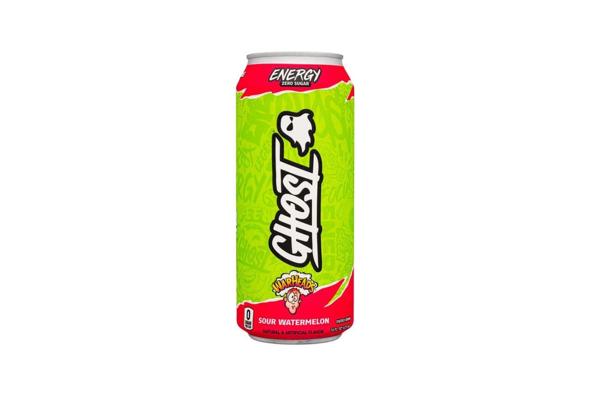 GHOST ENERGY ZERO SUGAR WARHEADS WATERMELON (473ML)