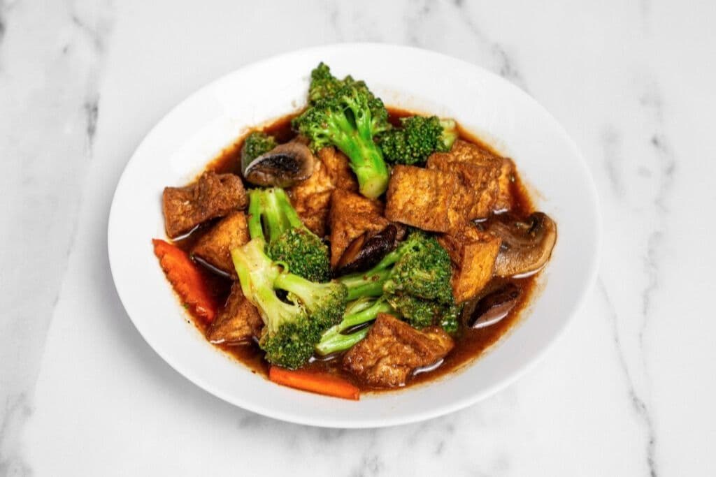 D11. Tofu with Satay Sauce