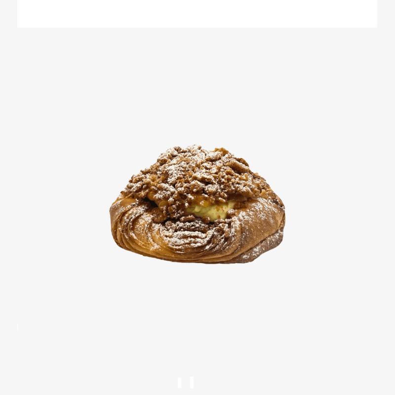 Croissant pommes crumble / Apple crumble croissant
