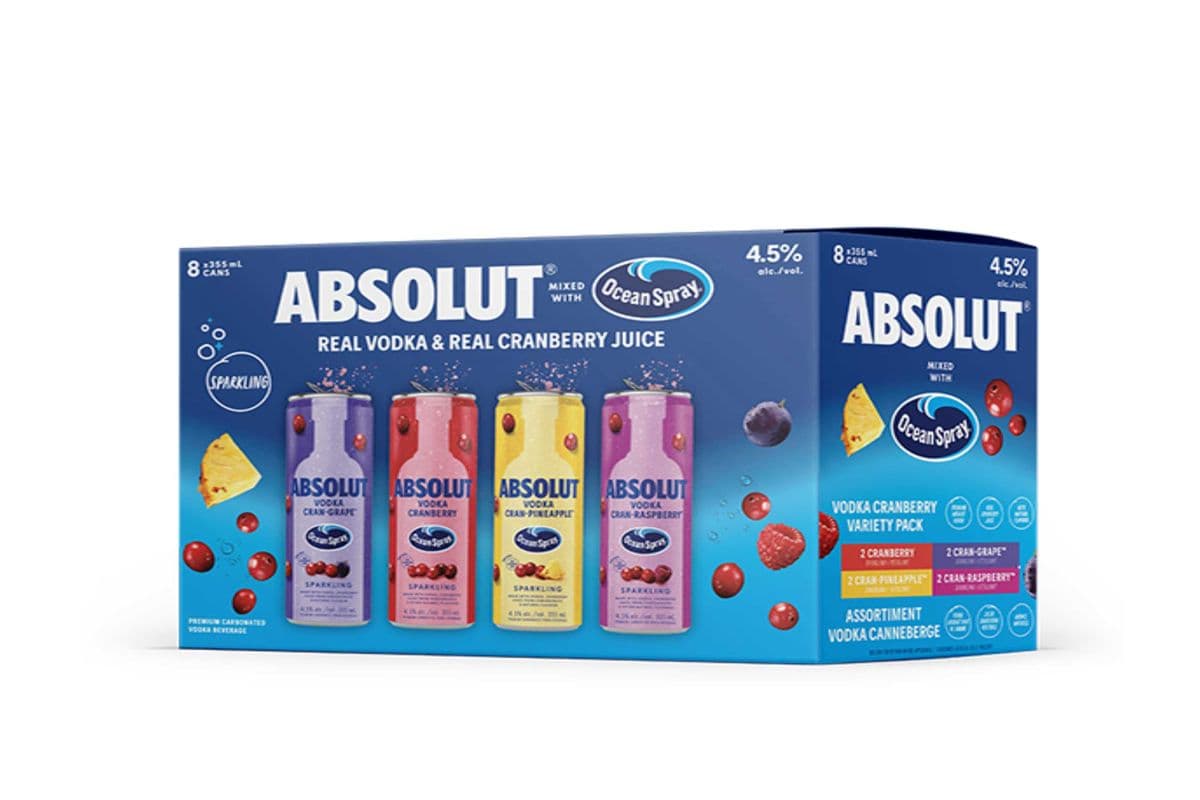 ABSOLUT X OCEAN SPARY PACK 8*355ML (8 x 8*355ML )