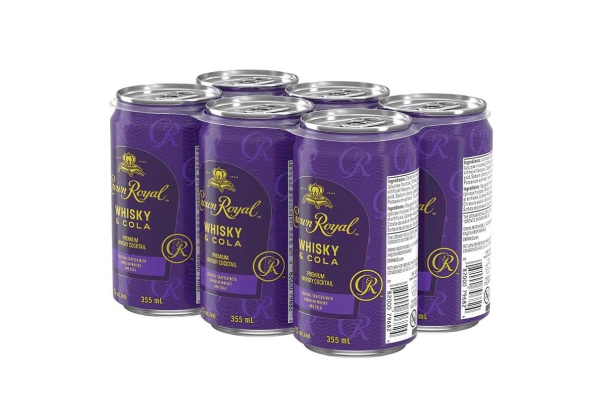 Crown Royal Whiskey & Cola (6 x 355 ml)