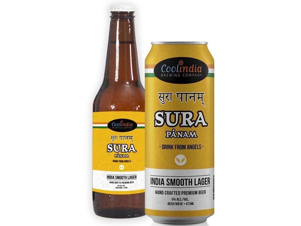 Sura Panam Indian Hand Crafted Beer, 463mL can beer (5% ABV)