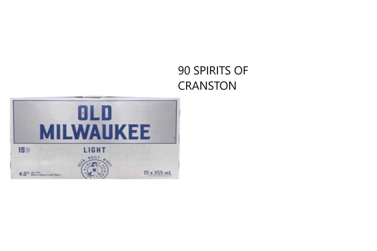 OLD MILWAUKEE LIGHT 15 CANS (1 x 15X355ML)