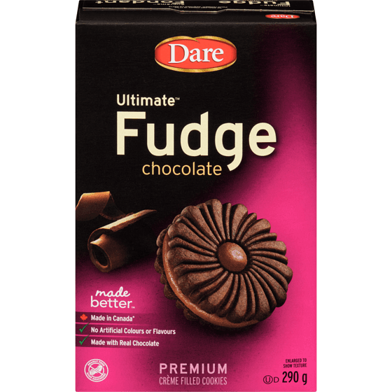 Dare Ultimate Biscuits Fudge Chocolat 290g / Dare Ultimate Cookies Chocolate Fudge 290g
