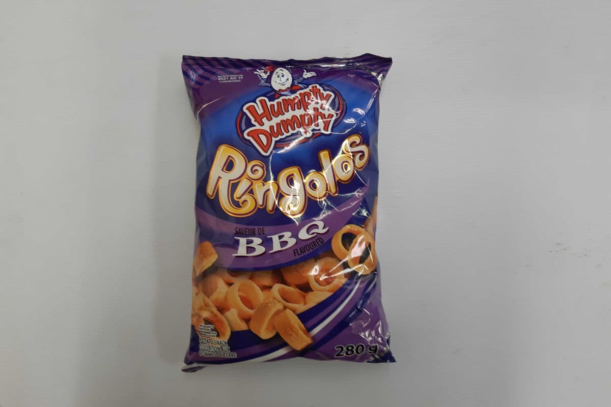 Humpty Dumpty Ringolos BBQ Potato Snacks (280 g)