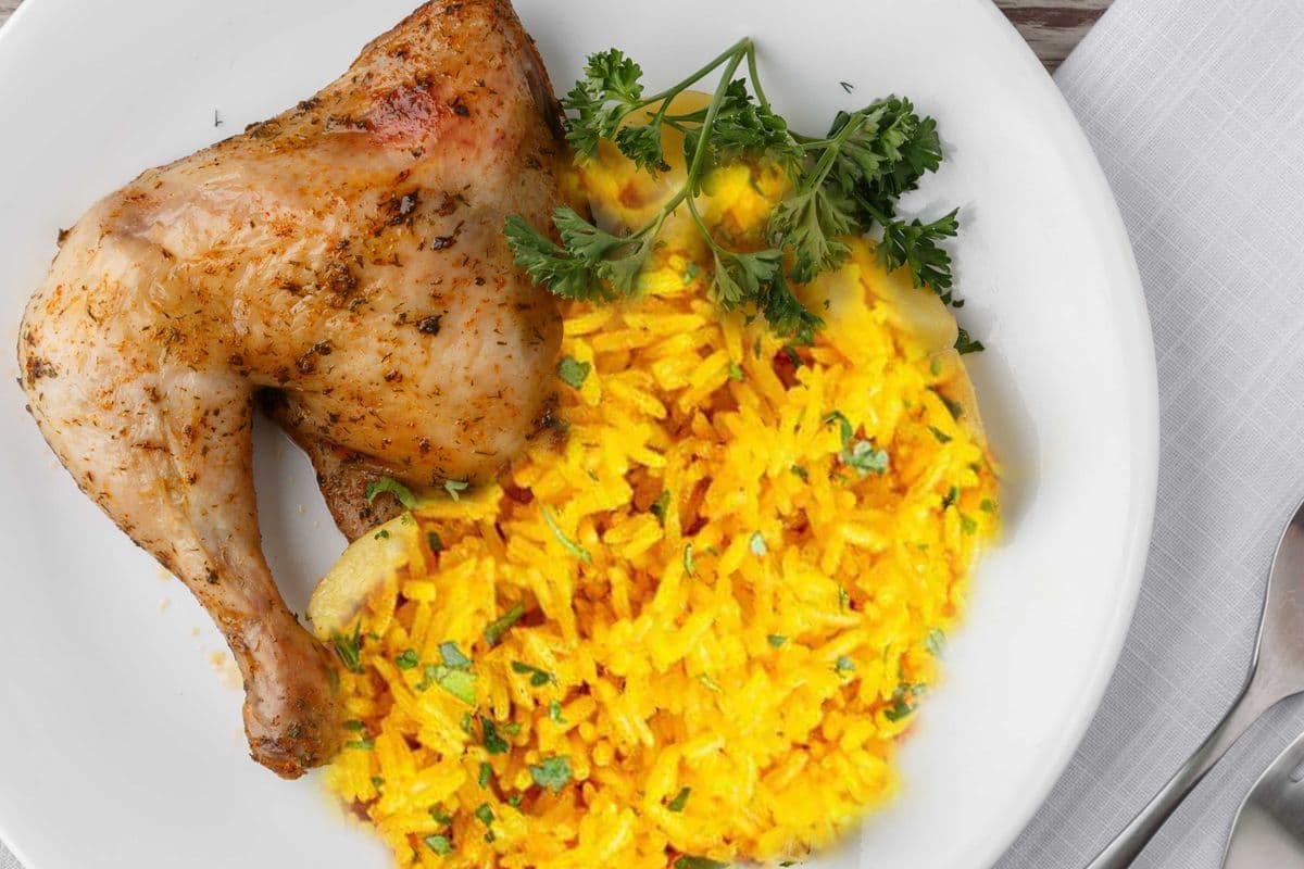 Roasted Chicken Leg Quarter +Side