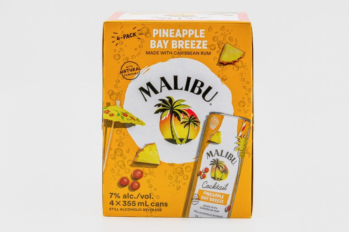 Malibu Pineapple Bay Breeze (4 x 355mL Cans)