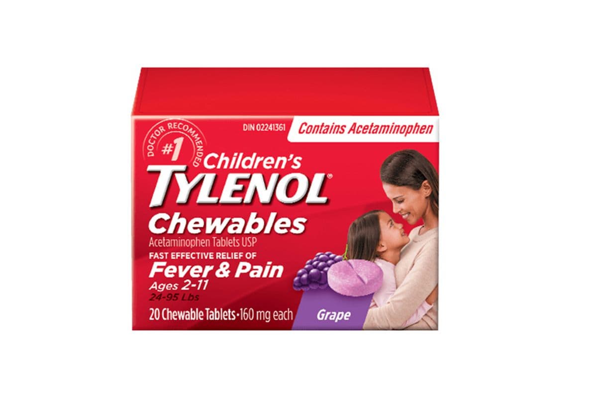 Children's Tylenol 20 Chewable Tablets (Ages2-11)