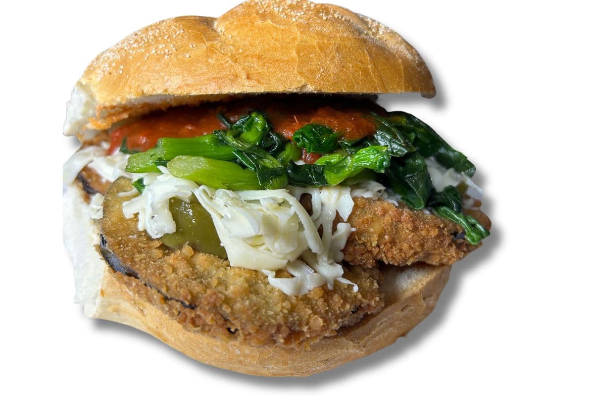 Breaded Eggplant Sandwich