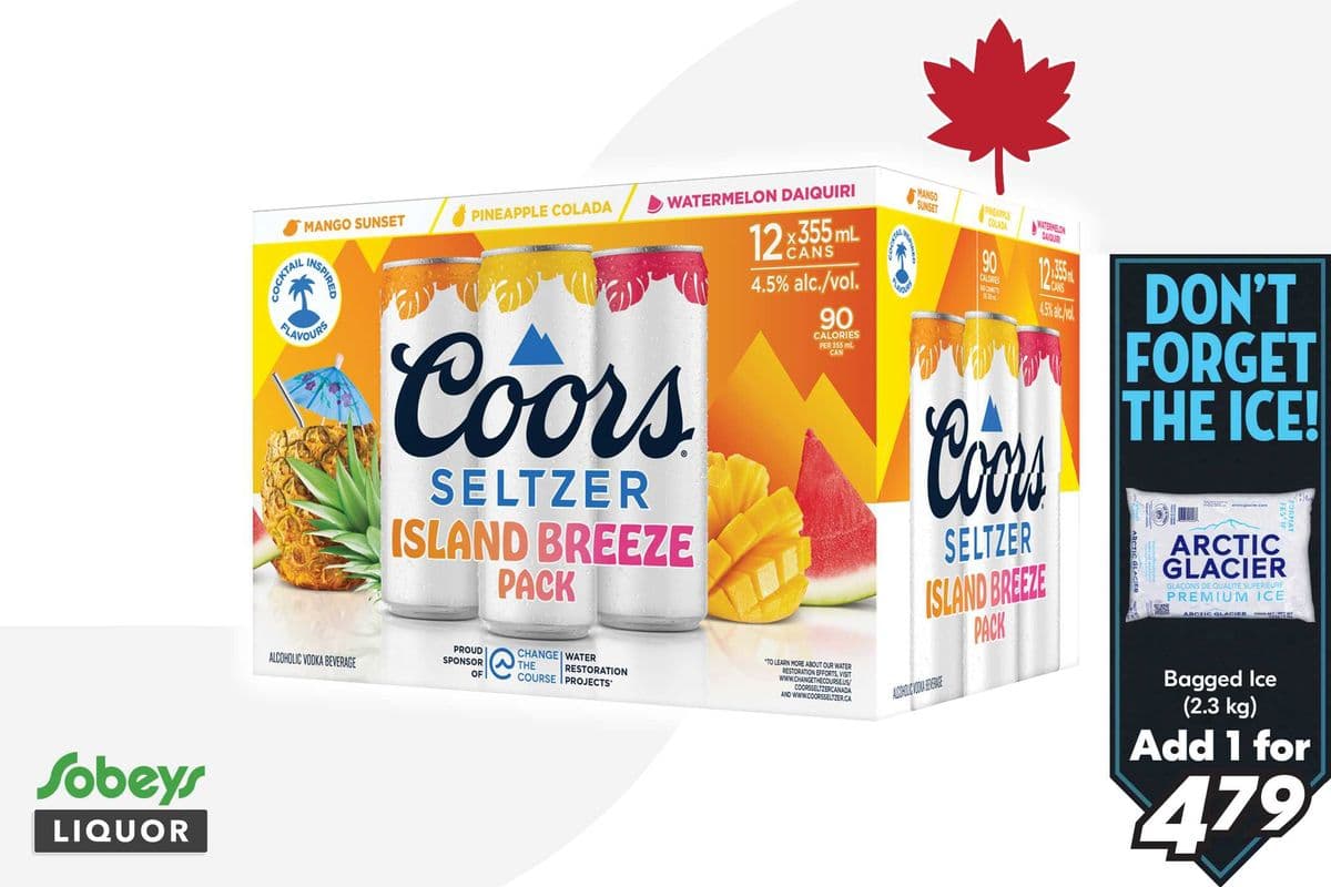 Coors Seltzer Island Breeze Pack (12 x 355 ml)