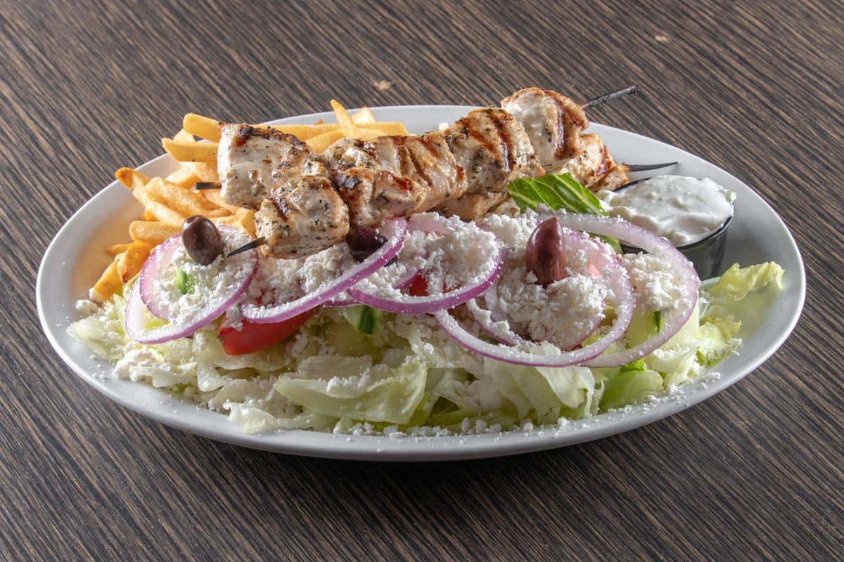 Chicken Souvlaki Platter